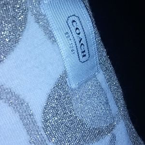 Brown booties and coach scarf